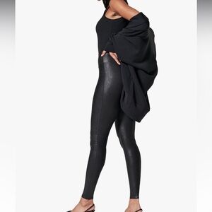 SPANX Black Shiny Leggings
